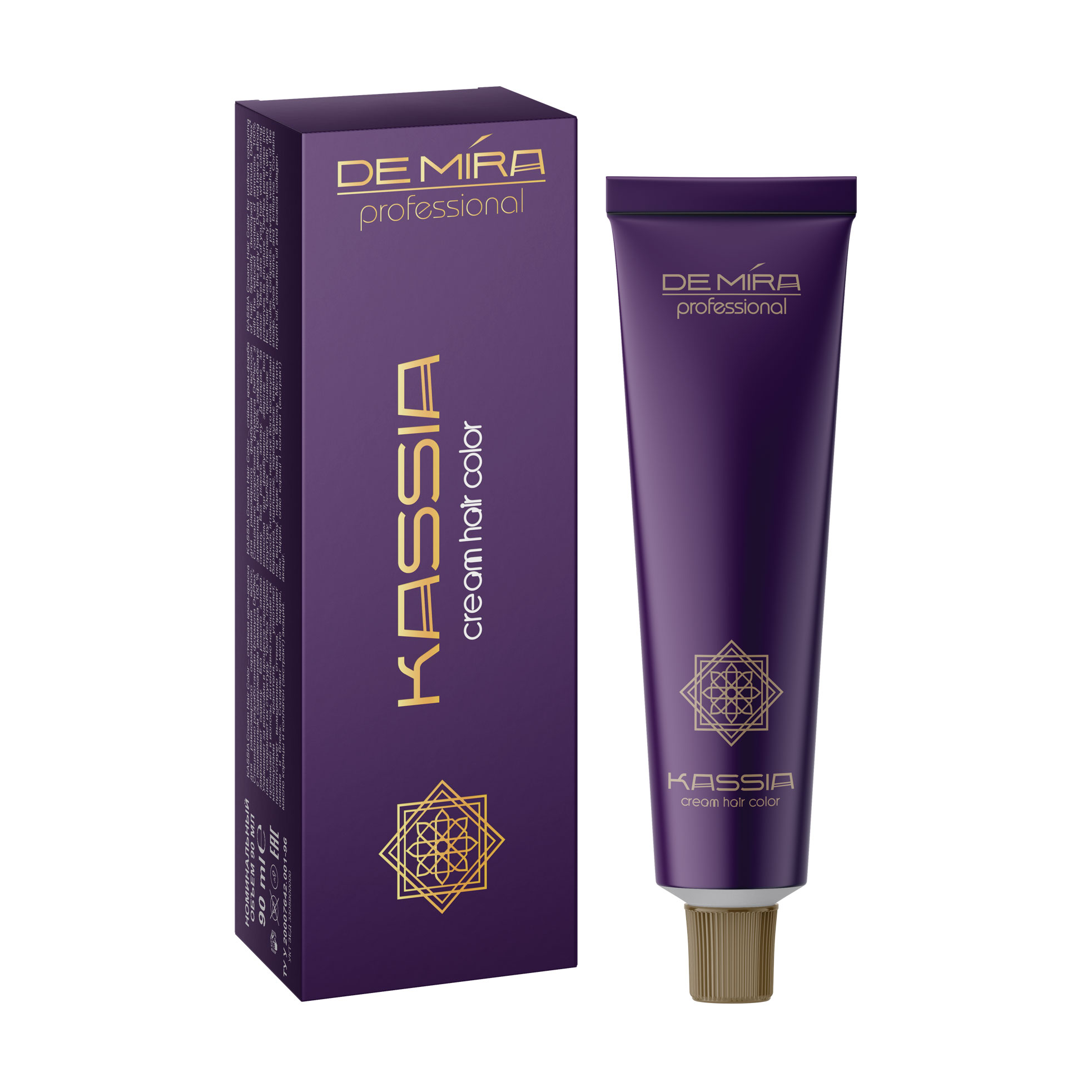 Уцінка! Стійка крем-фарба для волосся DeMira Professional Kassia Cream Hair Color 3/0, 90 мл
